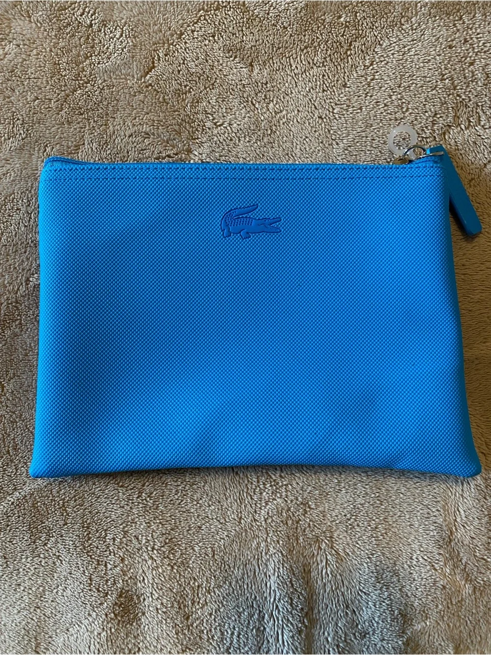 Lacoste Sky Blue Pique Toiletry Bag